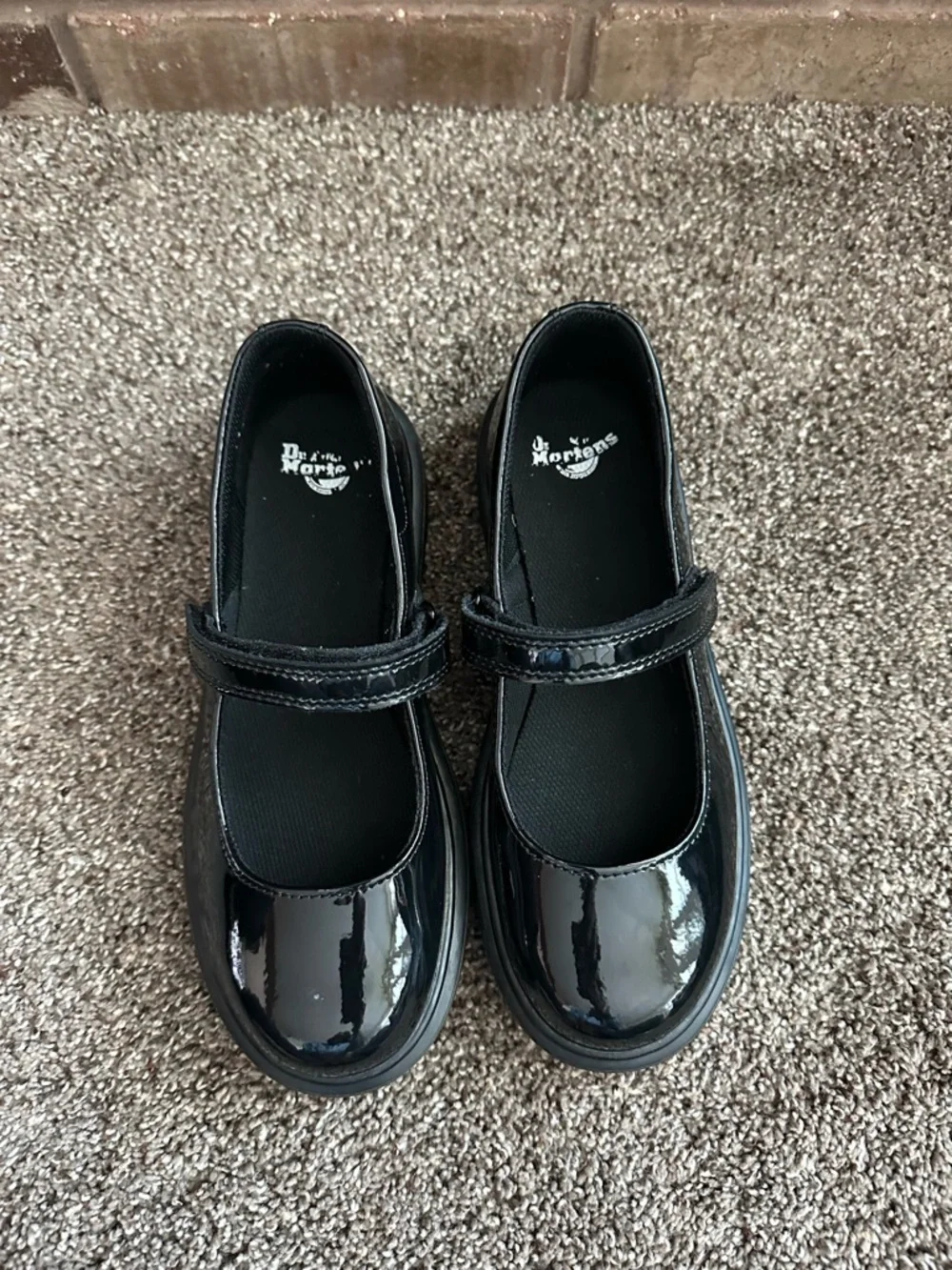 Dr. Martens Twee Grunge Patent Leather Mary Jane Kids 4 Black